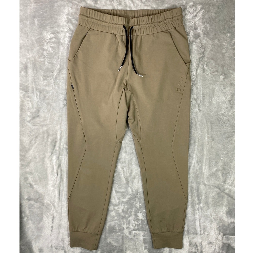 Bylt Elite Active Jogger Mens Medium Taupe E_AC_JOG Fawn Athleisure Pants